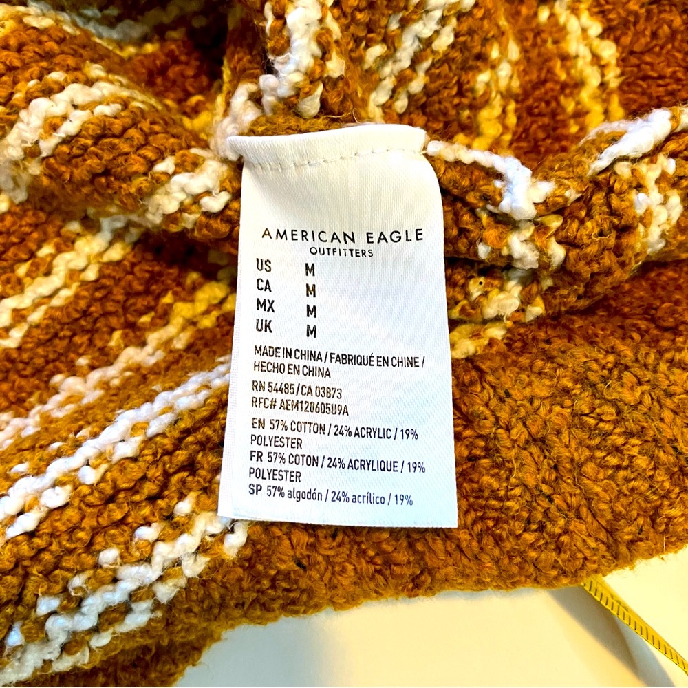 American Eagle Henley Stripped Pullover Sweater - image 6